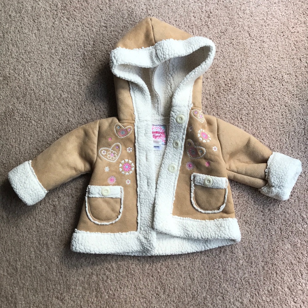 🌼3/$30 Osh Kosh Fuzzy Winter Sherpa Jacket